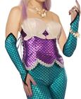 Mermaid adult womens sleeves Only sleevelets Halloween accessory Blue