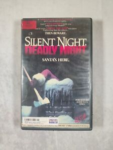 New ListingSilent Night, Deadly Night (VHS,1984) Rare Christmas Horror Plays Great