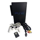 PlayStation 2 PS2 Fat Console Bundle Cables Controller Memory Card Tested