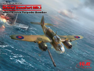 ICM 1/48 Bristol Beaufort Mk.I, WWII British Torpedo-Bomber (100% new molds)