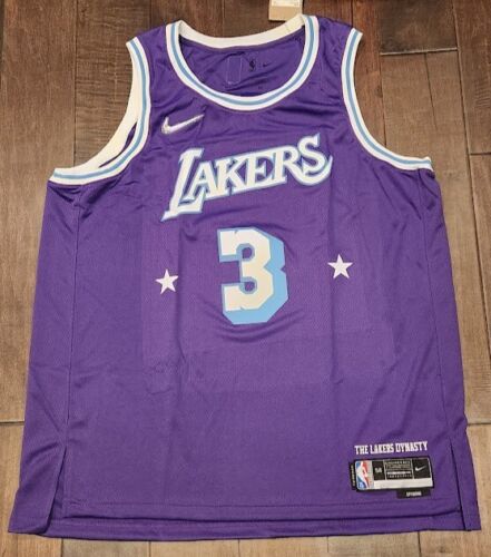 Nike Los Angeles Lakers Anthony Davis 2022 75th Anniversary City Jersey 56 2XL