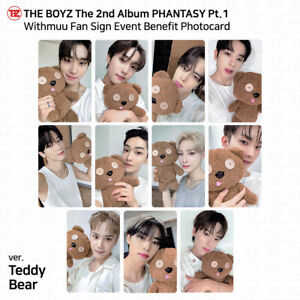The Boyz Phantasy Pt.1 Withmuu Fan Sign Event Benefit Teddy Bear Photocard KPOP