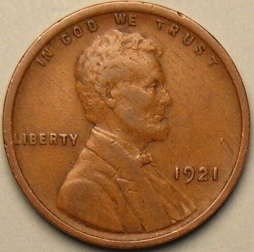 1921 P - Lincoln Wheat Penny - G/VG