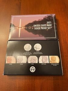 2021 US Mint Silver Proof Set 7 coins in OGP