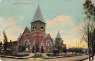 Baptist Church Muncy Pennsylvania PA Street View 1914 Postcard