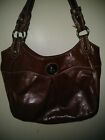Sag Harbor- Brown Faux Leather Hand Bag Purse. Shoulder Bag