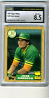 1987 Topps Tiffany Jose Canseco ROOKIE  #620 Oakland A's CSG 8.5 NM-MT+