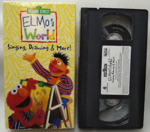 VHS Sesame Street - Elmos World - Singing, Drawing More (VHS, 2000, Slipsleeve)