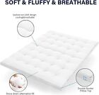 Extra Thick Mattress Topper King , 1000 GSM Down Fill Organic Cotton Cooling ...