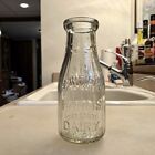 Pt Milk Bottle Fairfield Farms Bowman Baltimore MD Maryland Emb Ribbed 1922