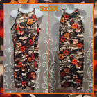 Womens Cute Tropical Camouflage Dress Plus Size 2X