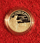 2021 s .999 silver Washington Crossing the Delaware quarter in acrylic capsule