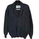 Viyella Heritage 1784 Men's Gray Cardigan Sweater with Pockets Size Large