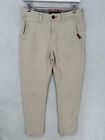 Superdry Chino Pants Mens 30x32 Slim Fit Beige Japanese 03  M70011KT *stained*