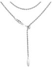 Solid Sterling Silver Adjustable Rope Chain Necklace 925 Silver Chain UNISEX