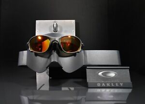 Oakley XX X-Metal Glasses (X Metal Finish)-Fire Polarized Lenses+Vault+Bag