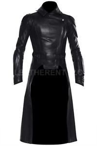 Mens  G.I. Joe Retaliation Luke Cobra Commander Cosplay Real Leather Trench Coat