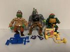 TMNT Action Figure Lot & Accessories Playmates Toys 90’s Vintage Ninja Turtles