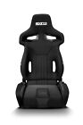 Sparco R333 Black Racing Seat Modern Reclinable w/ Side Bolsters