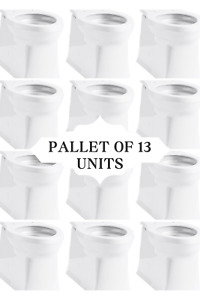 13 PC NEW Wholesale Bathroom Toilets Pallet Lot.  Kohler 4144-0.  New
