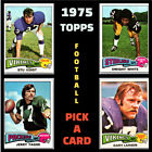 1975 Topps NFL Football Cards - Pick A Card - BUY2GET4FREE!