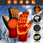 Electric USB Heated Gloves Touchscreen Hand Warm Windproof Thermal Winter Ski