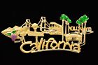 Danecraft Vintage Pin Brooch Brushed Gold California Scenic Signed NOS 80s BinA3