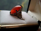 Vintage display box presentation Chinese Export victorian Ring rare dome classic