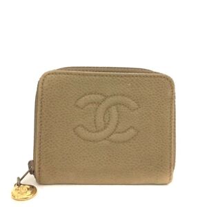 CHANEL CC Logo Leather Coin purse Wallet/9Y1523