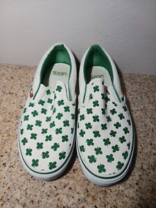 Vans Shamrock Irish Flag Four Leaf Clover Shoes St Patrick’s Day Men 9 W 10.5