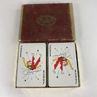 Vintage Redislip AAA Americana Playing Cards- 2 Decks in Velvet Slide Box
