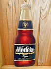 Modelo Negra BEER Sign Bottle Metal Tin Tacker 22”X8” MEXICO Brewery