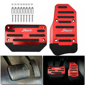 Red Non-Slip Automatic Pedal Brake Foot Treadle Cover Car Interior Accessories  (For: More than one vehicle)