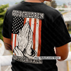 God's Children Are Not For Sale T Shirt Political USA Flag Quote Christian Tee