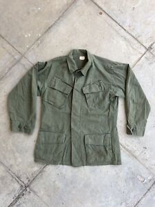 Vintage 1960s Vietnam OG 107 Slant Pocket Jungle Jacket Shirt Ripstop