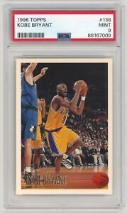 1996-97 Topps Kobe Bryant #138 PSA 9 Mint Rookie RC Los Angeles Lakers HOF