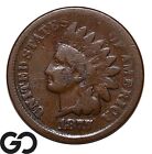 1877 Indian Head Cent Penny, Highly Coveted Key Date