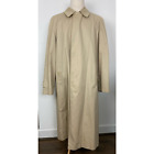 VTG Burberrys London England Nova Check lined cotton tan trench coat, 54L G85A