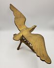 New ListingVintage Bird Solid Brass American Large Spread Wings on Branch Sculpture Statue