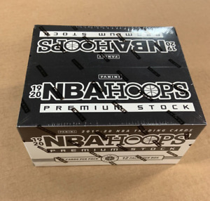 2019-20 Panini Hoops Premium Stock Basketball Factory Sealed Box 12 Cello Packs