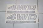 4WD VDC TCS HSA HDC STICKER DECAL PLATE NAVARA NP300 D23 2015-18 SET OF 2