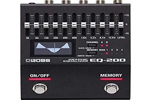 BOSS EQ-200 Graphic Equalizer Guitar Bass Keyboard Effects Pedal Black EQ200