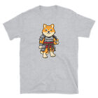 Kawaii Cute Japanese Shiba Inu Dog Samurai Warrior Short-Sleeve Unisex T-Shirt