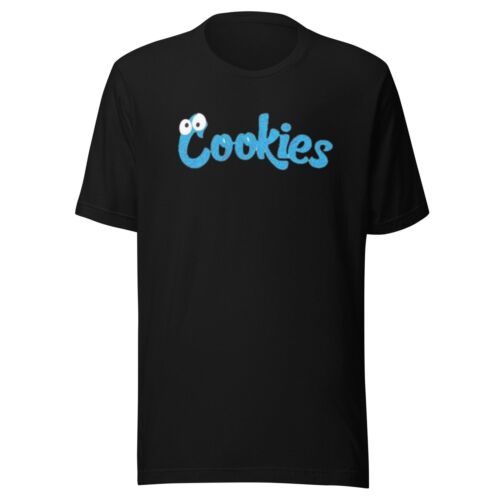 Short Sleeve T-shirt Blue Cookies 100% Ultra Soft Cotton Crew Neck Unisex Top