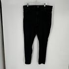 Lularoe Jeans Women’s 36  black wash high rise skinny stretch denim distressed