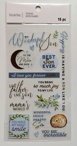 Son Clear Flat Scrapbooking Stickers by Recollections