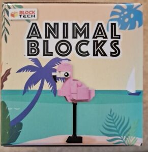 NEW block tech animal interlocking building blocks FLAMINGO