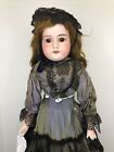 23.5” Antique Armand Marseille Doll Germany 370 A & M Leather Body Fur Brows #L