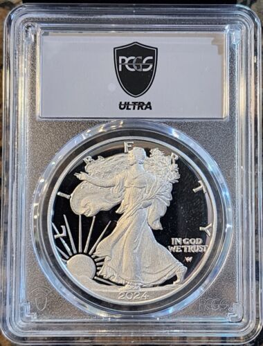 2024-W Proof $1 American Silver Eagle PCGS PR70DCAM - ULTRA BREAKS - 1 OF 1335