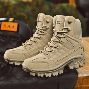 Men's Tactical High-Top Boots -Non-Slip,All-Weather Comfort,Durable for Outdoor